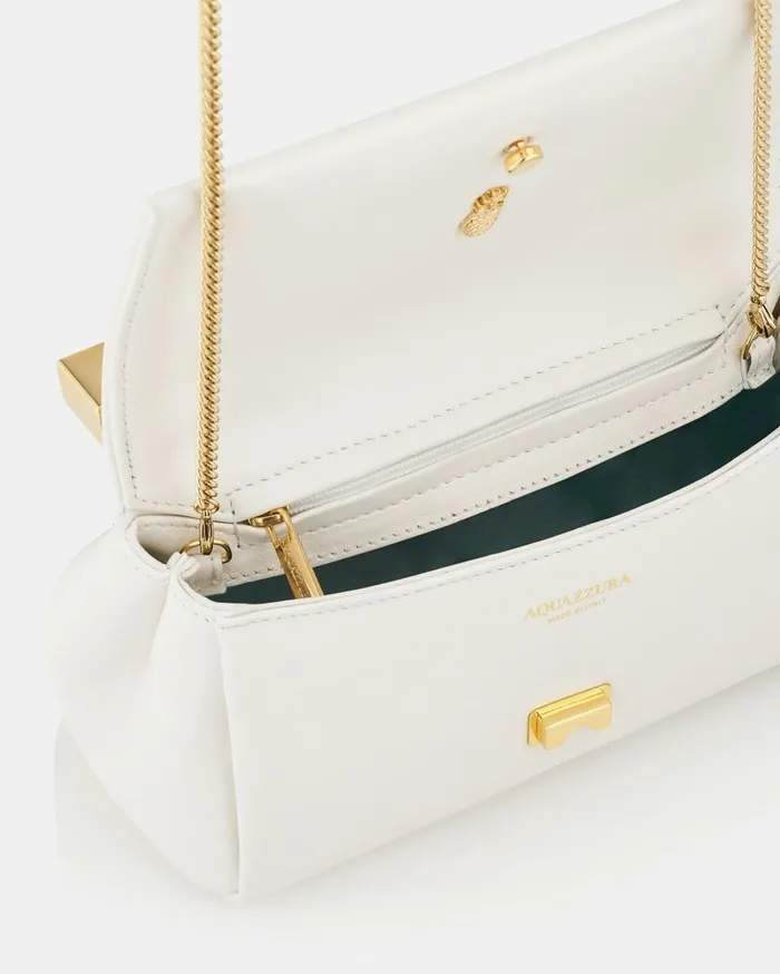 Mini Twist Clutch White Women Aquazzura Shoulder Bags