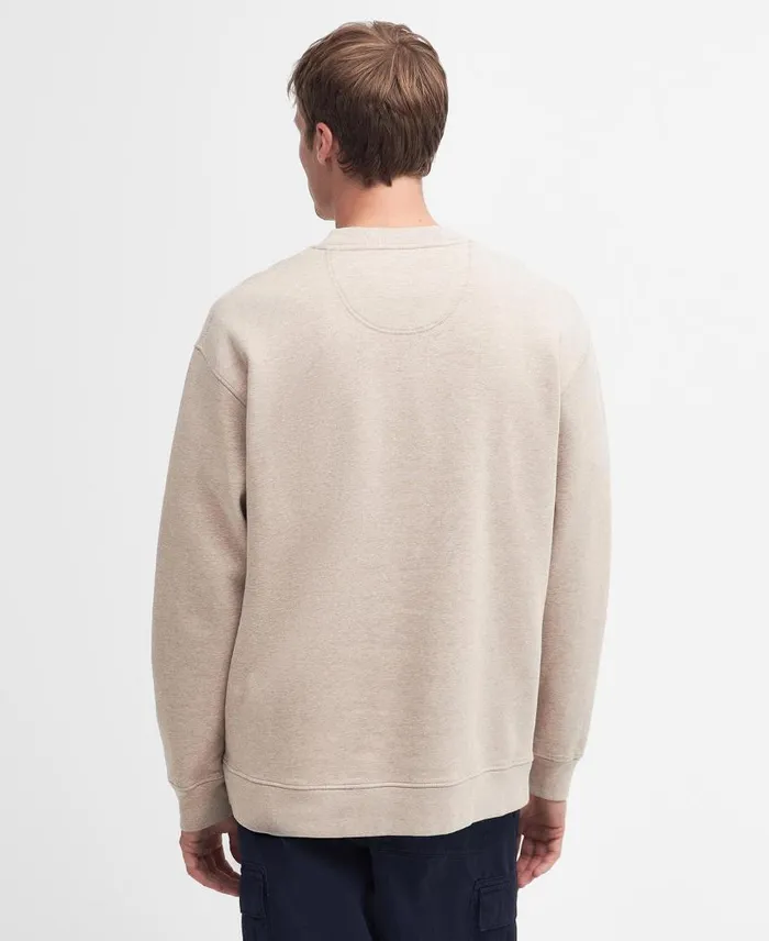 Mosely Oversized Sweatshirt Mid Olive Men Barbour Hoodies and Sweatshirts