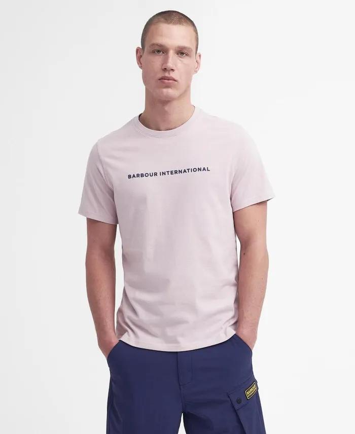 Motored TShirt Dusk Pink Men Barbour TShirts