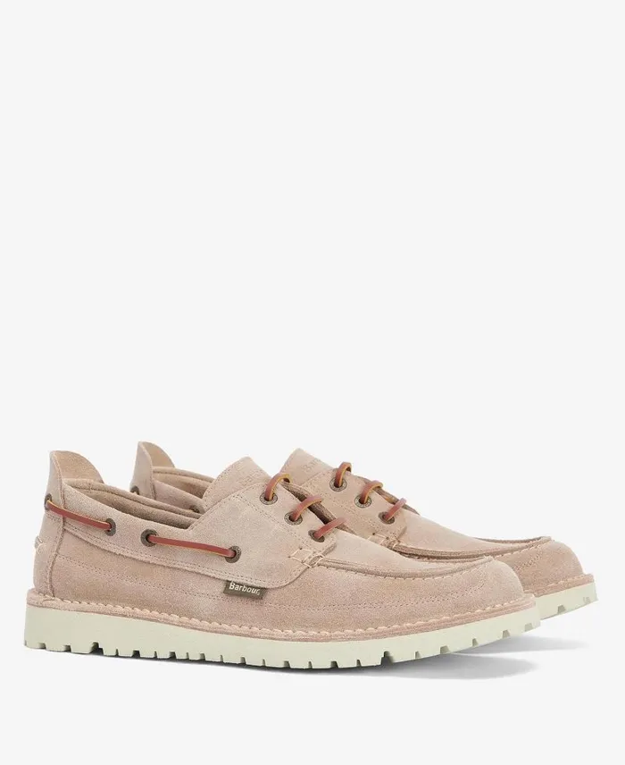 Mousa Boat Shoes Navy Suede Men Barbour Shoes