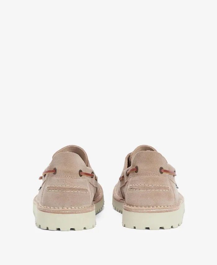 Mousa Boat Shoes Navy Suede Men Barbour Shoes