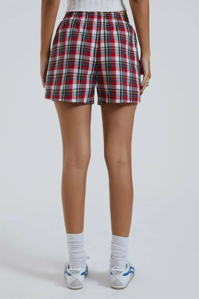 Multi Tartan Boxer Short Multi Women Jaded London Shorts and Jorts Multi Tartan Boxer Short Multi Women Jaded London Shorts and Jorts
