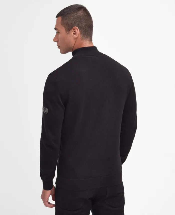Murrey QuarterButton Jumper Dove Grey Men Barbour Jumpers