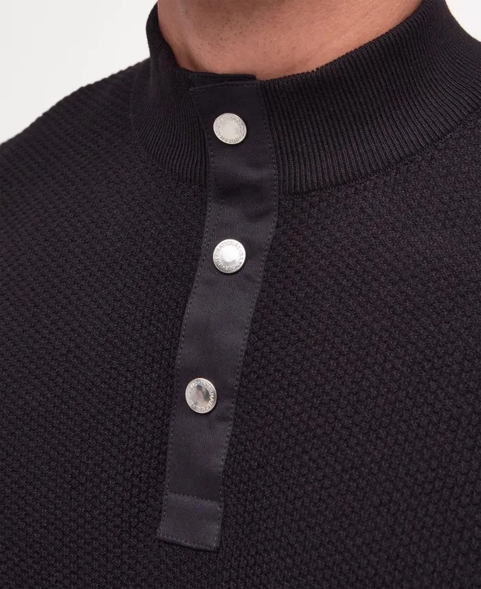 Murrey QuarterButton Jumper Dove Grey Men Barbour Jumpers