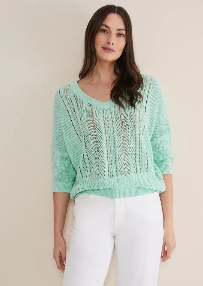 Nadia Tape Knit Mint Women Phase Eight Knitwear