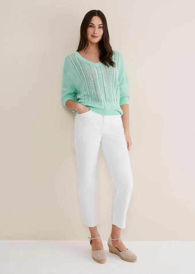 Nadia Tape Knit Mint Women Phase Eight Knitwear