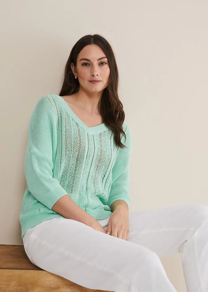 Nadia Tape Knit Mint Women Phase Eight Knitwear