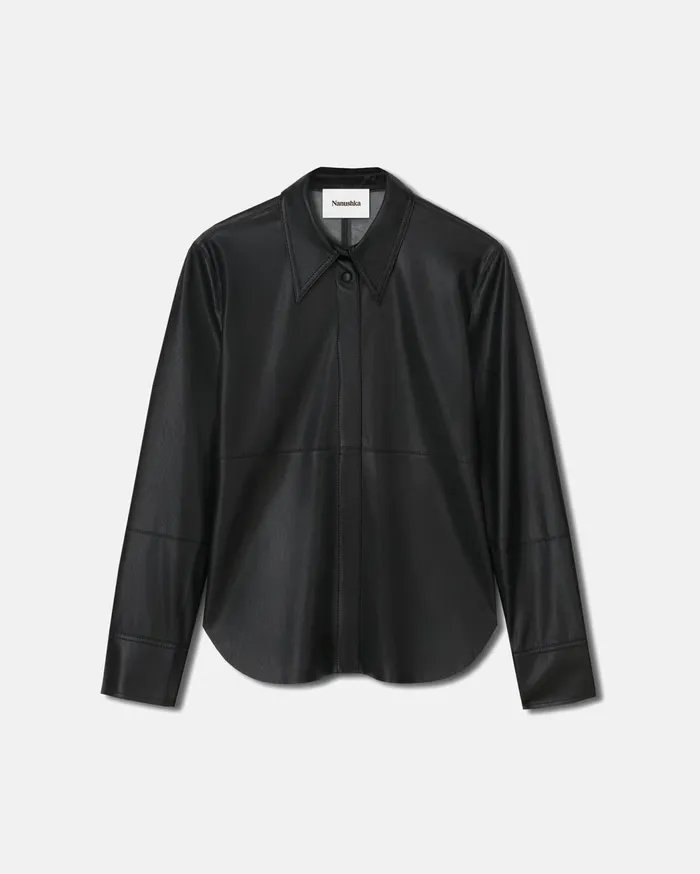 Naum Okobor AltLeather Shirt Black Women Nanushka Shirts and Blouses