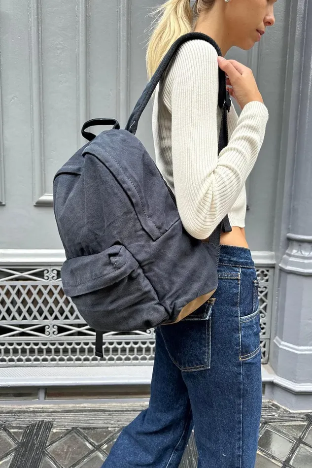 Navy Backpack Navy Women Brandy Melville Bags and Backpacks