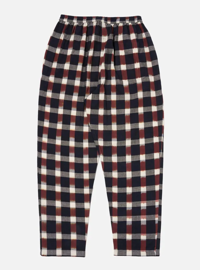 Nightwear Men Universal Works Universal Works Pyjama Pant In Indigo Ikat Check
