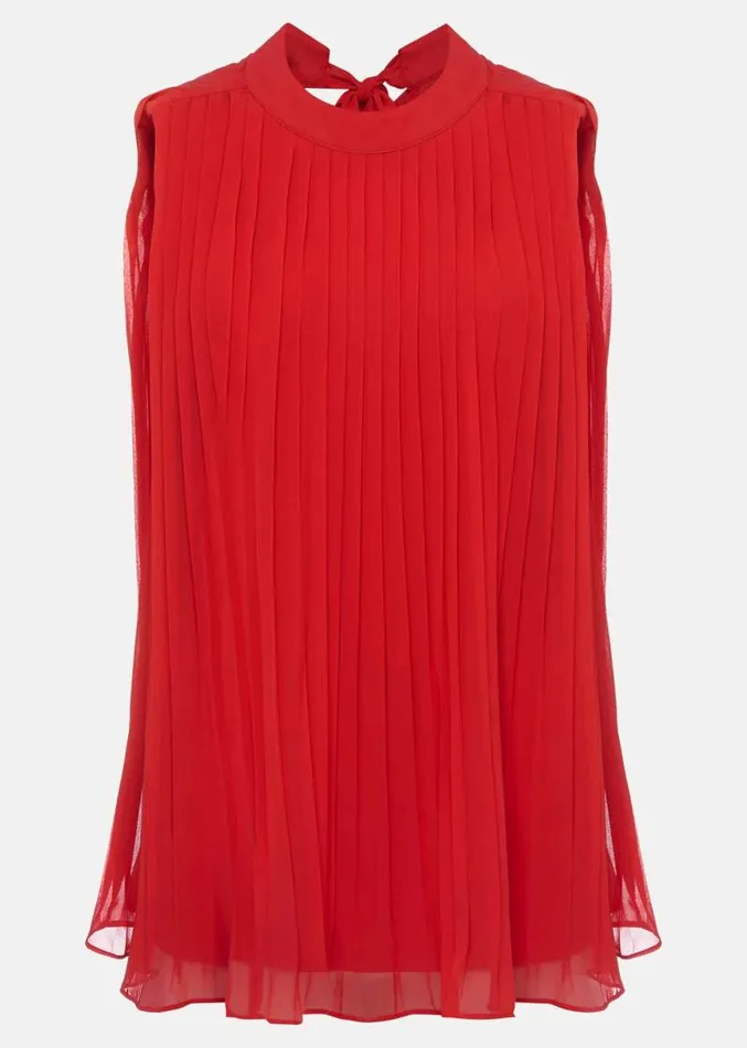 Nina Pleated Top Fire Women Phase Eight Shirts and Blouses