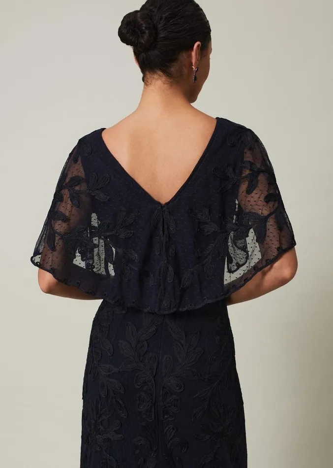 Noelle Navy Tapework Maxi Dress Navy Women Phase Eight Dresses