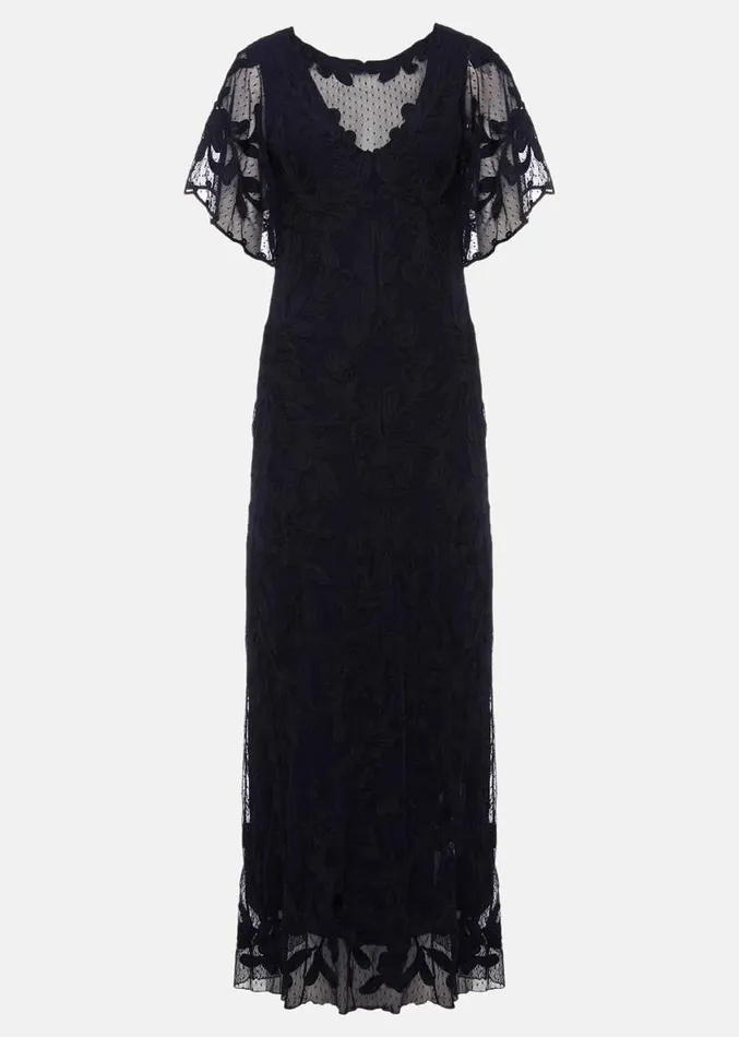 Noelle Navy Tapework Maxi Dress Navy Women Phase Eight Dresses