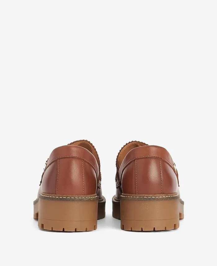 Norma Loafers Tan Women Barbour Shoes