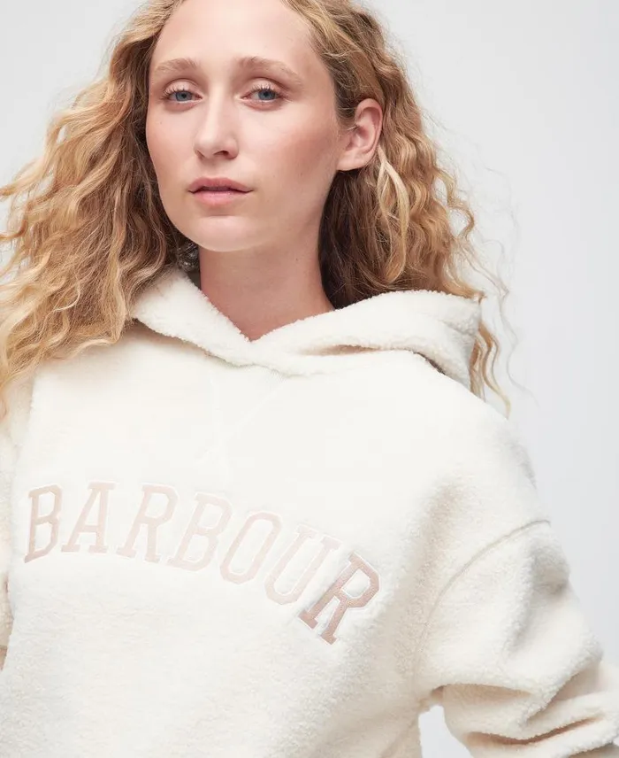 Northumberland Fleece Hoodie Classic Navy Women Barbour Hoodies and Sweatshirts