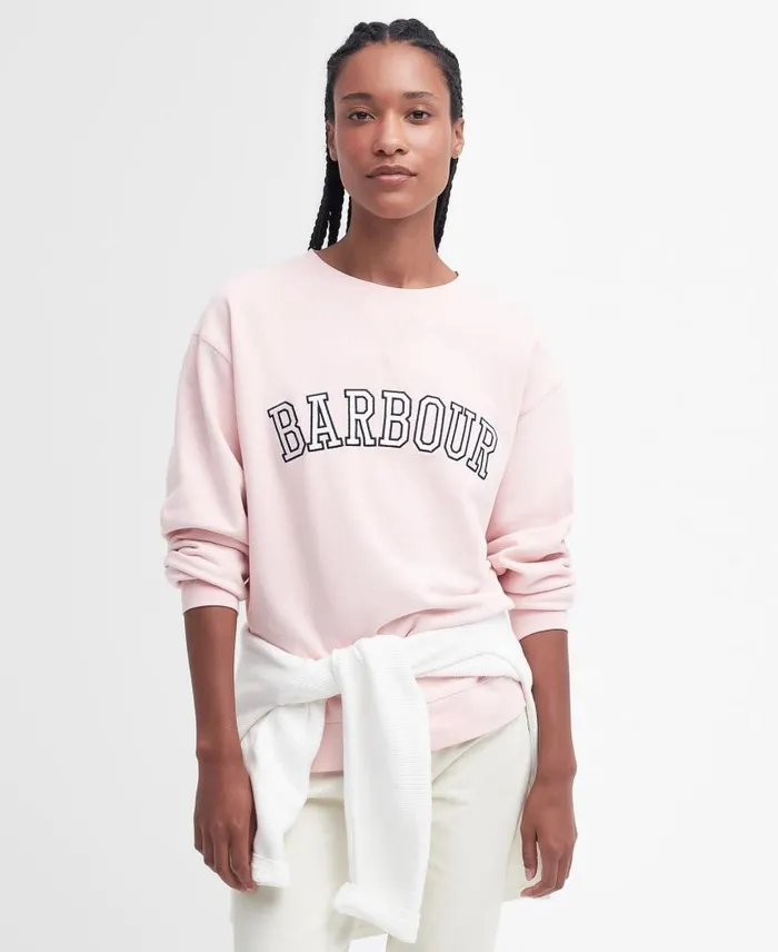 Northumberland Sweatshirt Classic Navy Women Barbour Hoodies and Sweatshirts