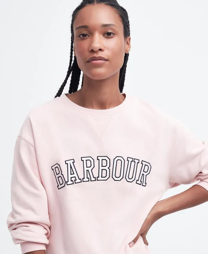 Northumberland Sweatshirt Classic Navy Women Barbour Jumpers
