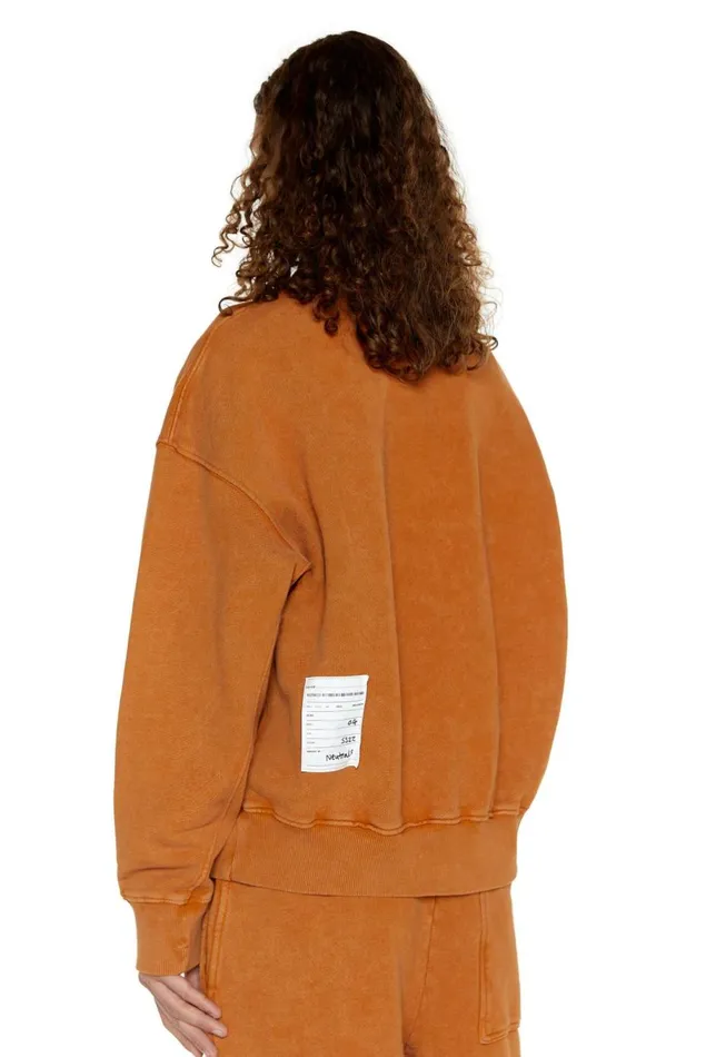 NTRLS Rust Orange Crew Neck Sweatshirt Stone WomenMen Jaded London