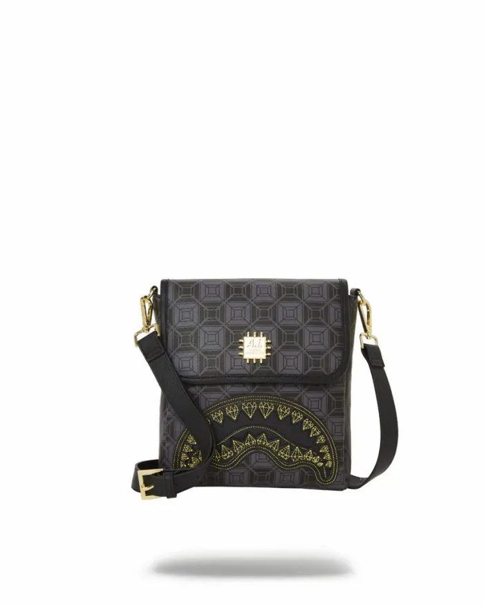 OBSIDIAN STUNNER Ai6 SANDFLOWER COLLAB LARGE SLING Bags SPRAYGROUND