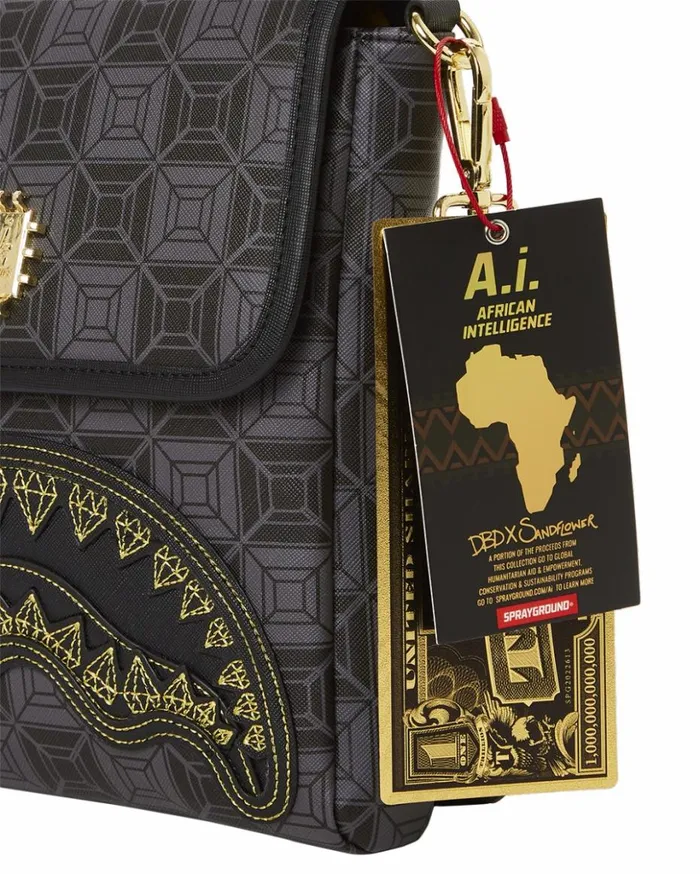 OBSIDIAN STUNNER Ai6 SANDFLOWER COLLAB LARGE SLING Bags SPRAYGROUND