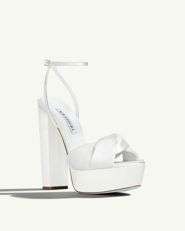 Olie Plateau 140 White Women Aquazzura Platforms