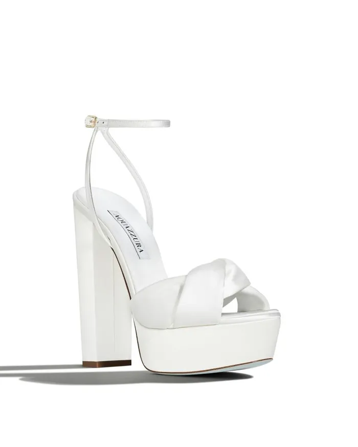 Olie Plateau 140 White Women Aquazzura Platforms