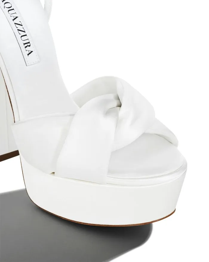 Olie Plateau 140 White Women Aquazzura Platforms