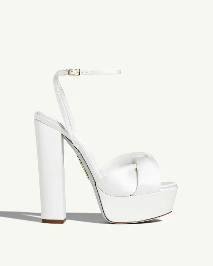 Olie Plateau 140 White Women Aquazzura Platforms