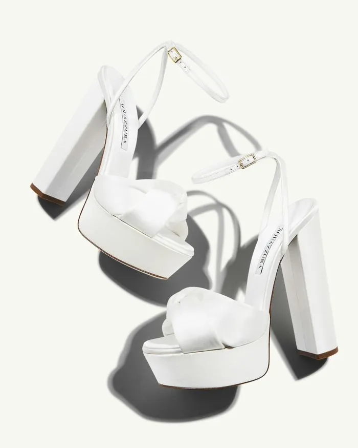 Olie Plateau 140 White Women Aquazzura Platforms