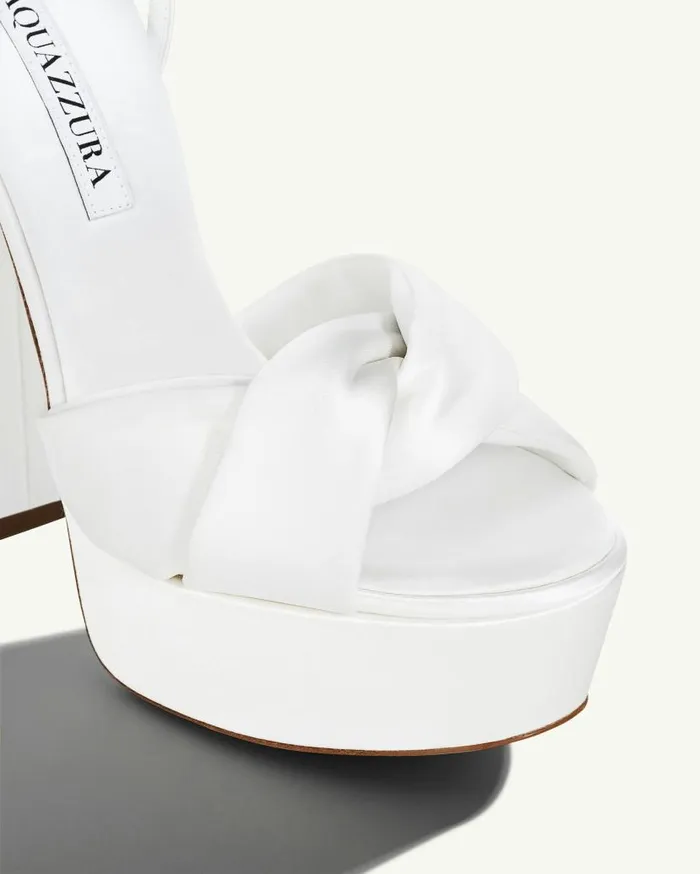 Olie Plateau 140 White Women Aquazzura Platforms
