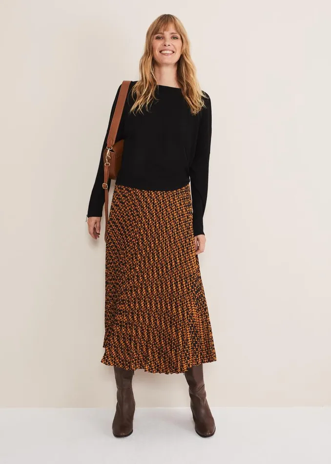 Olivian Zip Cuff Detail Knit Black Women Phase Eight Knitwear