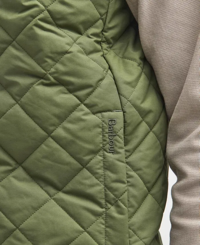 Orton Quilted Gilet Concrete Men Barbour Gilets and Liners