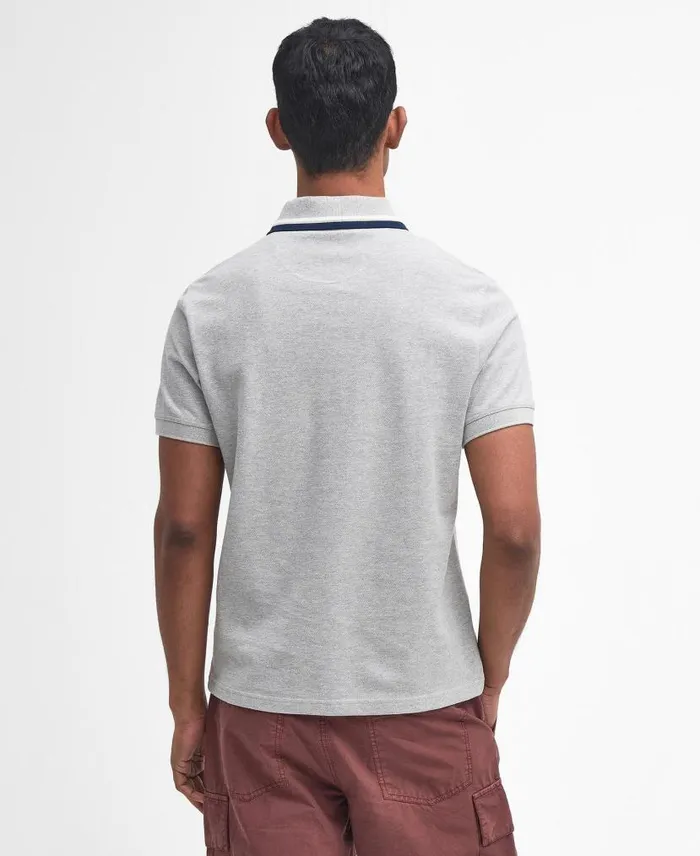 Otterburn ShortSleeved Polo Shirt Blue Chalk Men Barbour Polo Shirts