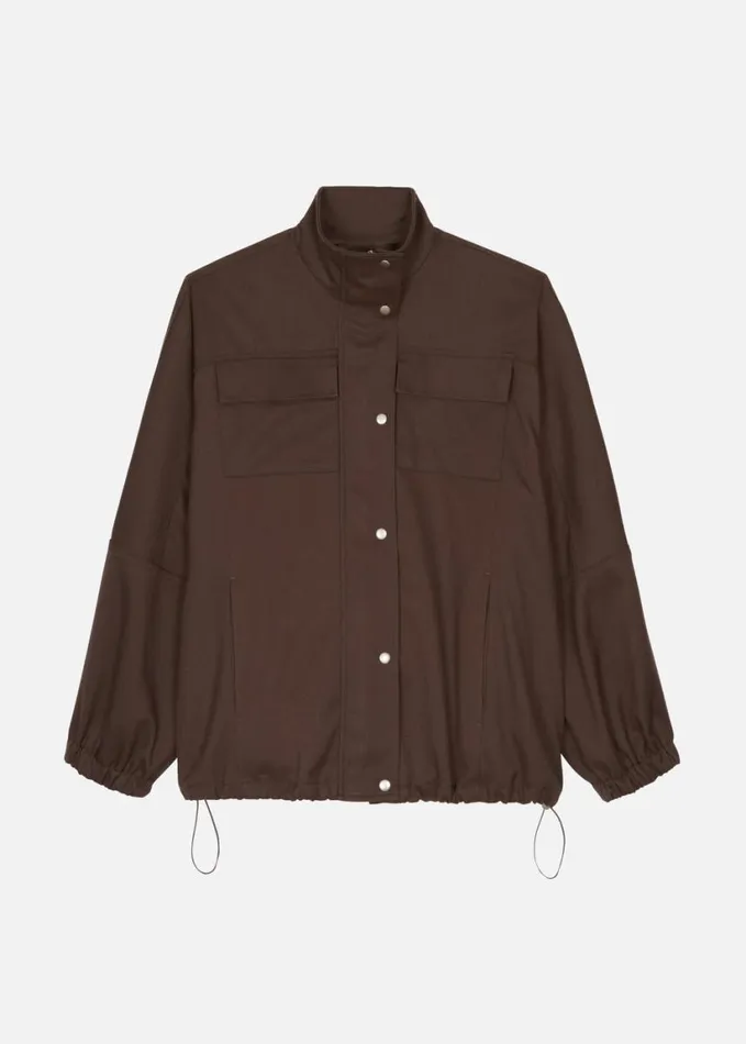 Outerwear Women The Frankie Shop Monroy Utility Jacket 8211 Brown