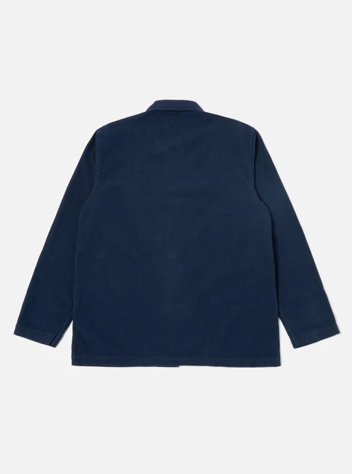 Overshirts Men Universal Works Universal Works Bakers Overshirt In Navy Fine Cord