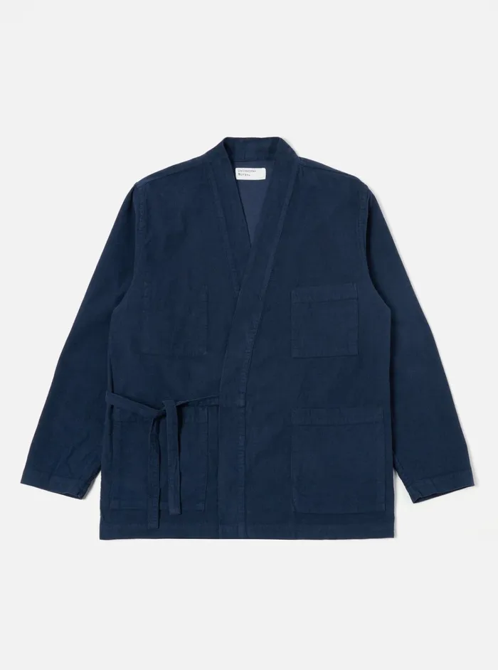 Overshirts Men Universal Works Universal Works Kyoto Work Jacket In Navy Fine Cord