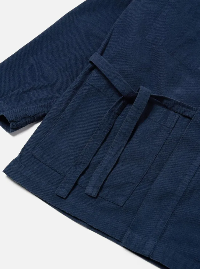 Overshirts Men Universal Works Universal Works Kyoto Work Jacket In Navy Fine Cord