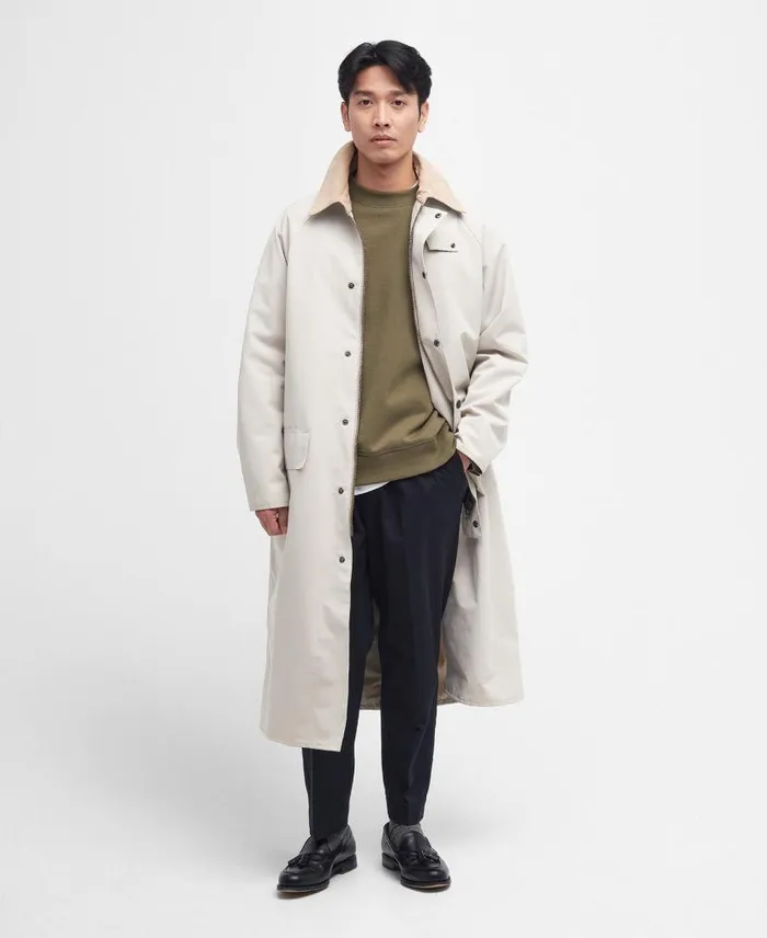 Oversized Burghley Showerproof Jacket Mist Men Barbour Showerproof Jackets