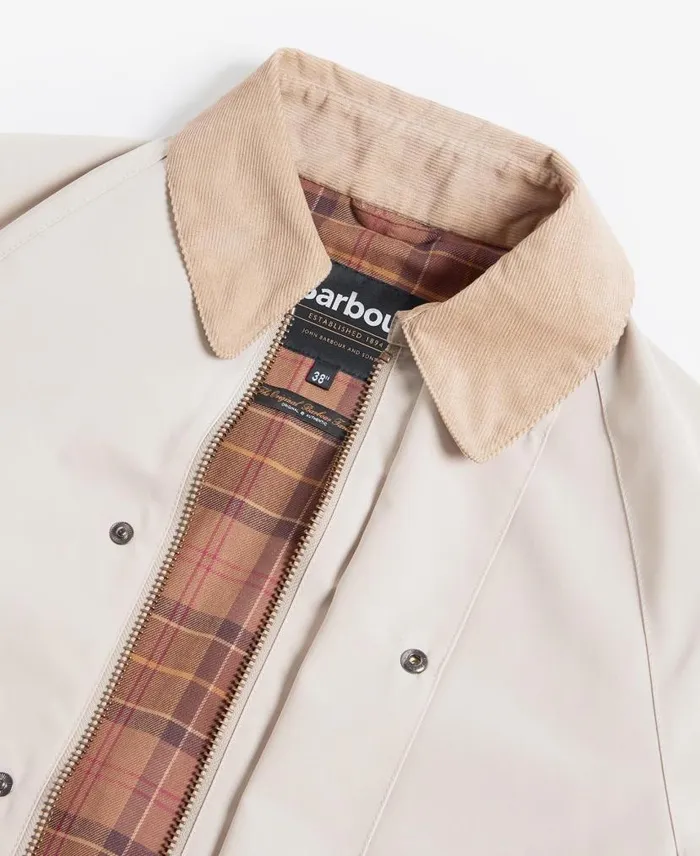 Oversized Burghley Showerproof Jacket Mist Men Barbour Showerproof Jackets