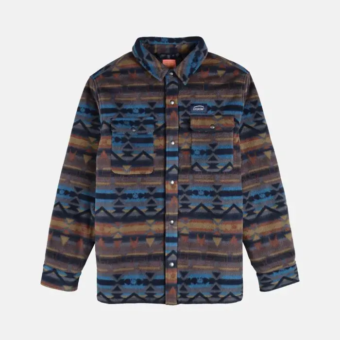Oxbow Shirt Men Polar Fleece Saudade 8211 Oceano