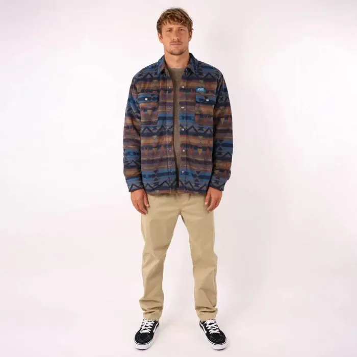 Oxbow Shirt Men Polar Fleece Saudade 8211 Oceano