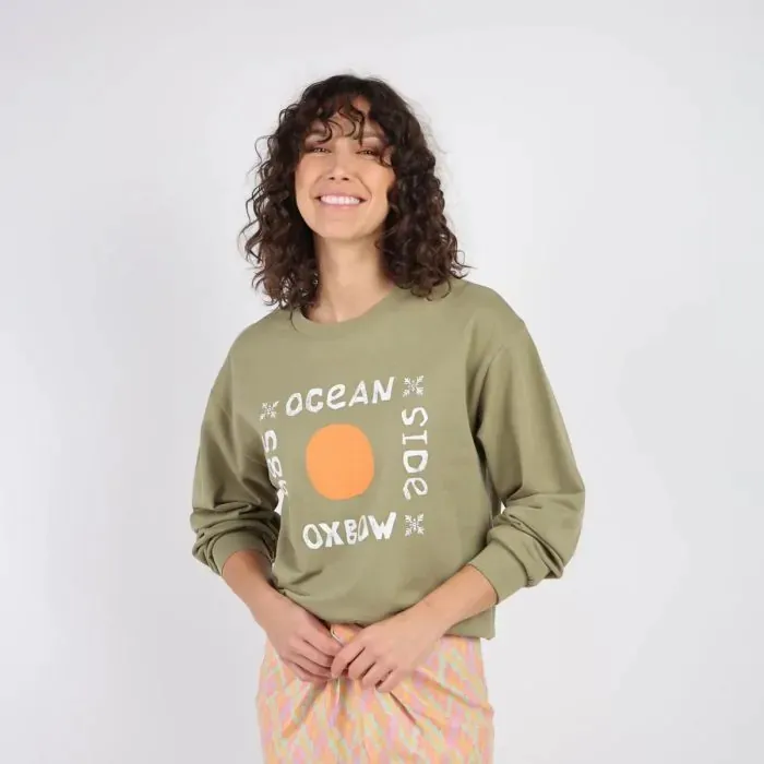 Oxbow Sweatshirt Women Sweatshirt Sarda 8211 Aloe