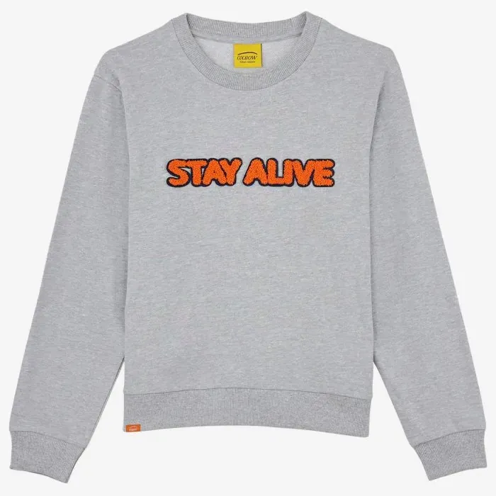 Oxbow Sweatshirt Women Sweatshirt Sheeky 8211 Gris Chin Moyen