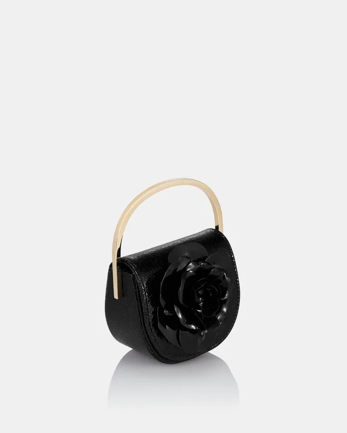 Paris Rose Micro Bag Black Women Aquazzura Mini Bags