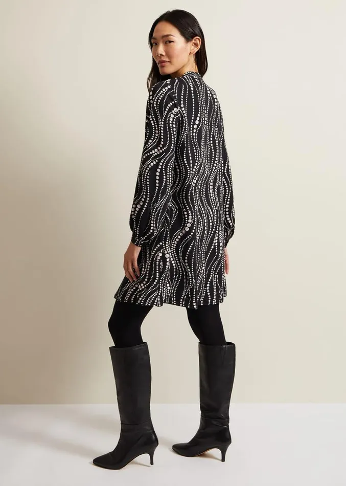 Patsy Pearl Swing Mini Dress Blackivory Women Phase Eight Dresses