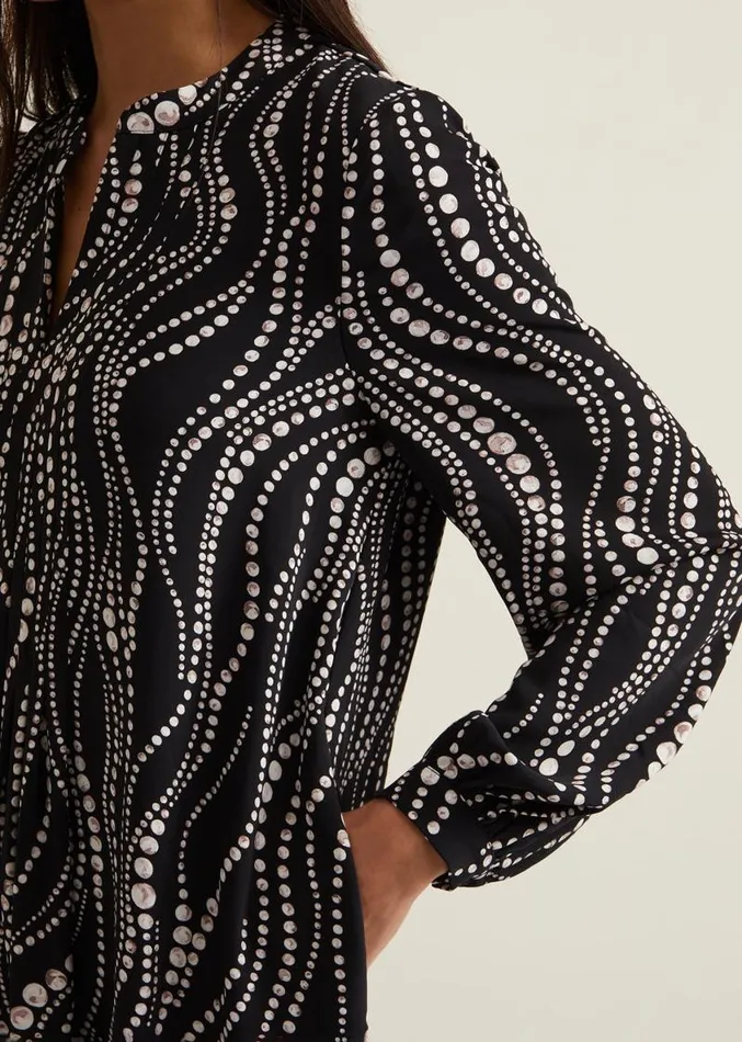 Patsy Pearl Swing Mini Dress Blackivory Women Phase Eight Dresses