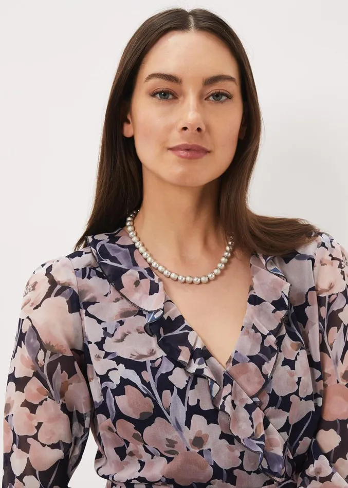 Pearl And Bead Necklace Silver Women Phase Eight Jewellery