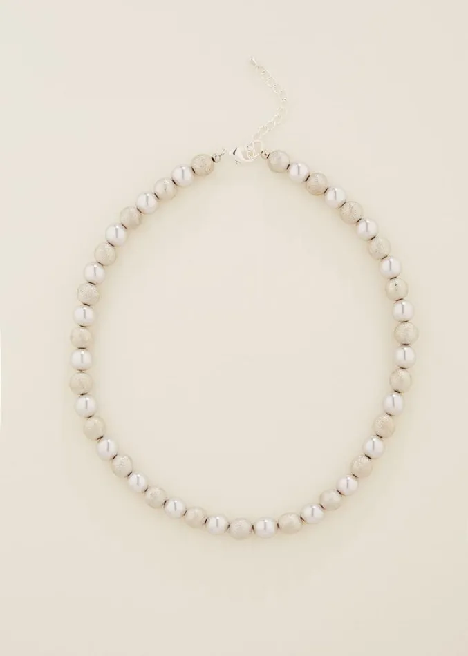 Pearl And Bead Necklace Silver Women Phase Eight Jewellery