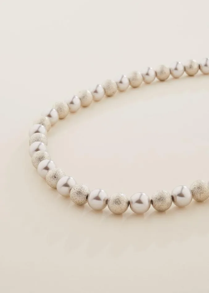 Pearl And Bead Necklace Silver Women Phase Eight Jewellery