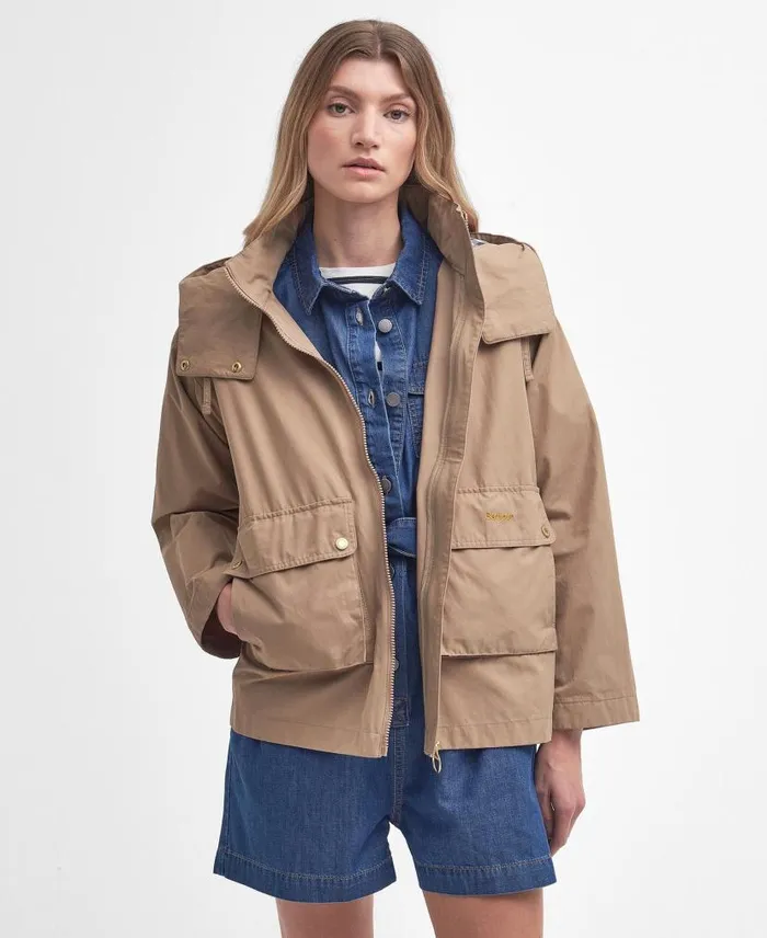 Perez Showerproof Jacket Light Trenchsummer Navyecru Women Barbour Showerproof Jackets